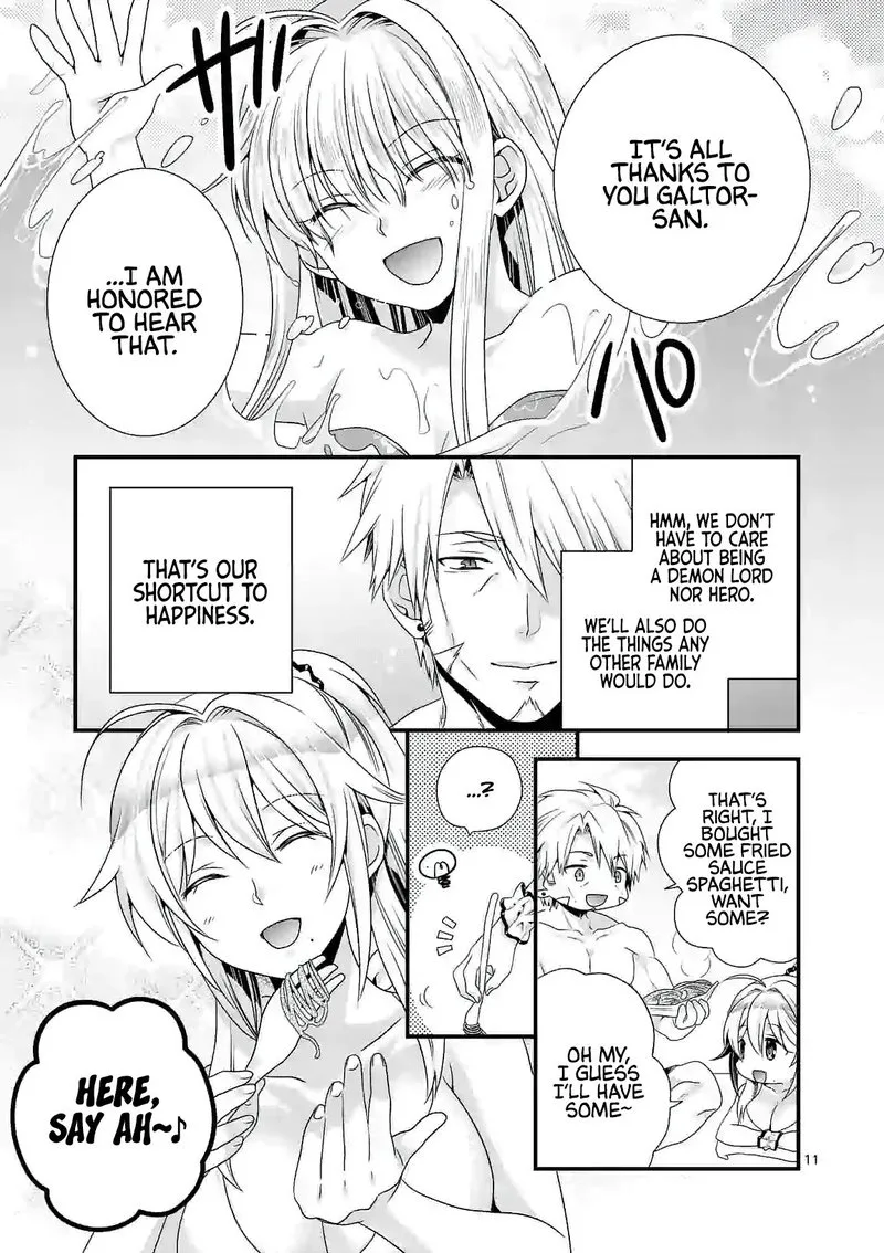 Maou desu. Onna Yuusha no Hahaoya to Saikon Shita no de, Onna Yuusha ga Giri no Musume ni Narimashita Chapter 23 page 11