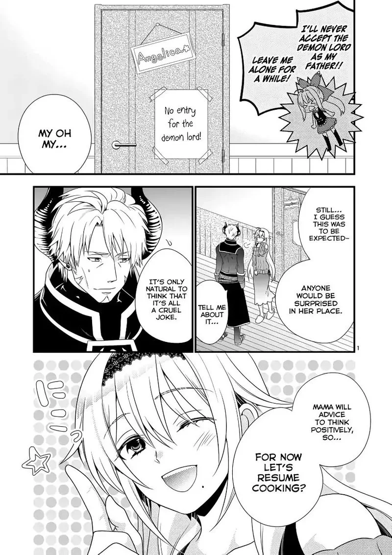 Maou desu. Onna Yuusha no Hahaoya to Saikon Shita no de, Onna Yuusha ga Giri no Musume ni Narimashita Chapter 3 page 1