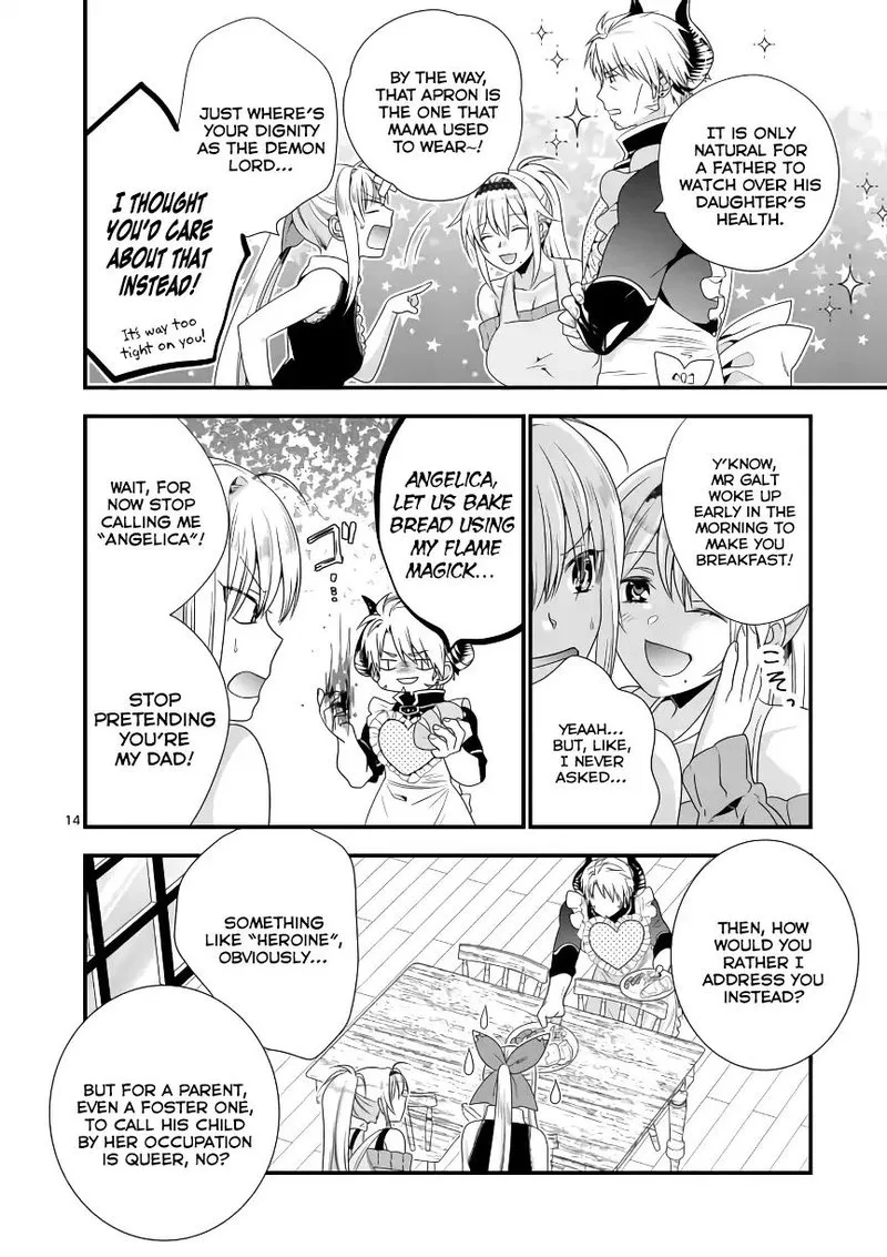 Maou desu. Onna Yuusha no Hahaoya to Saikon Shita no de, Onna Yuusha ga Giri no Musume ni Narimashita Chapter 3 page 14