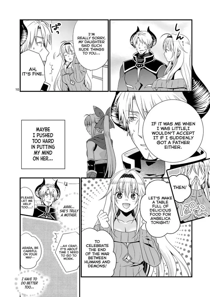 Maou desu. Onna Yuusha no Hahaoya to Saikon Shita no de, Onna Yuusha ga Giri no Musume ni Narimashita Chapter 4 page 10