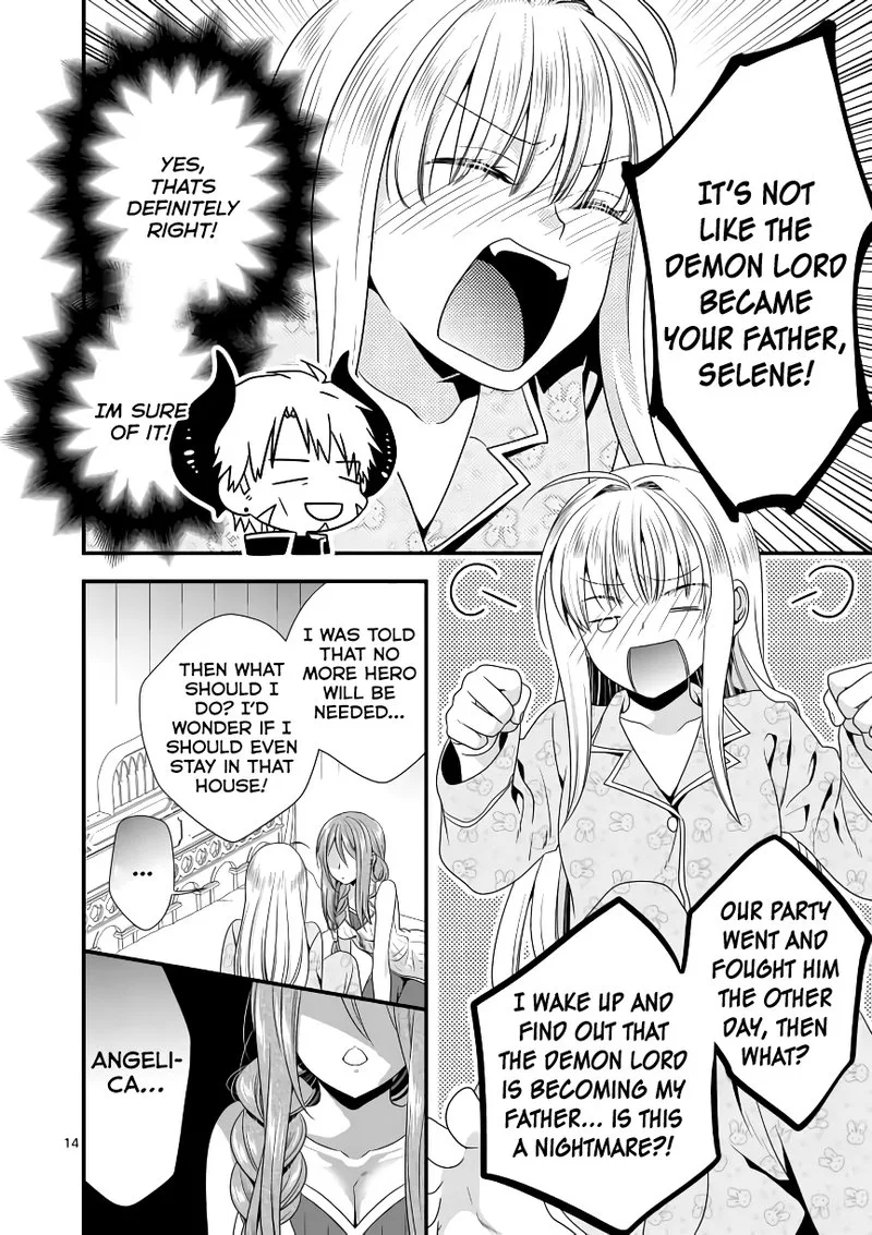 Maou desu. Onna Yuusha no Hahaoya to Saikon Shita no de, Onna Yuusha ga Giri no Musume ni Narimashita Chapter 5 page 14
