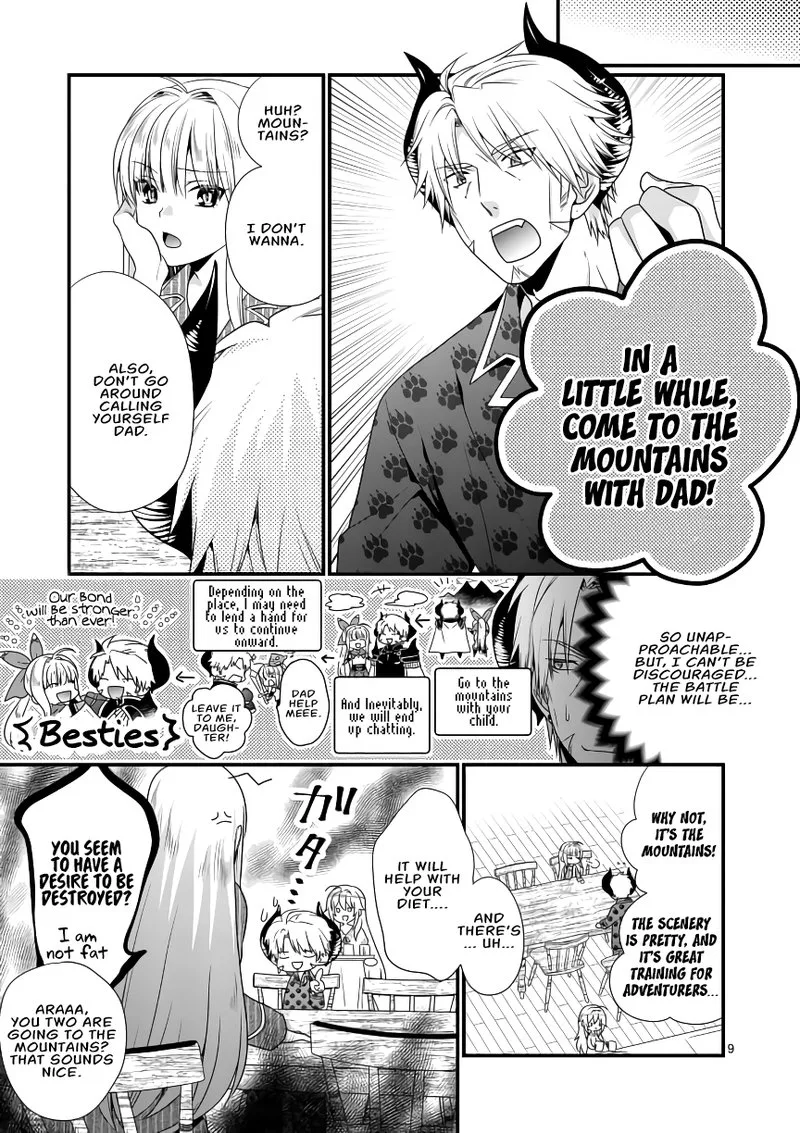 Maou desu. Onna Yuusha no Hahaoya to Saikon Shita no de, Onna Yuusha ga Giri no Musume ni Narimashita Chapter 6 page 9