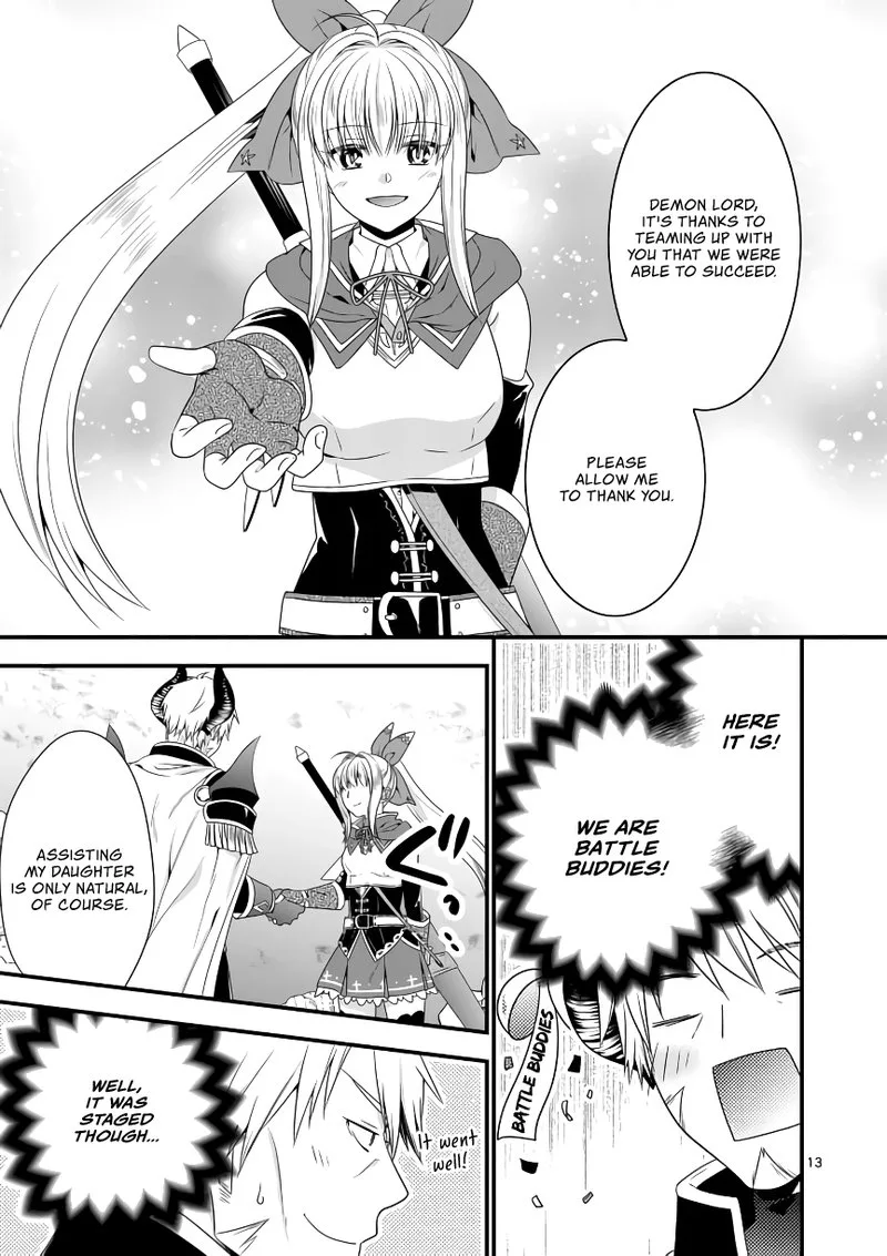 Maou desu. Onna Yuusha no Hahaoya to Saikon Shita no de, Onna Yuusha ga Giri no Musume ni Narimashita Chapter 7 page 13