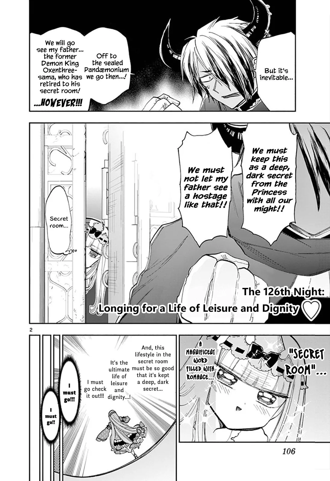 Maou-jou de Oyasumi Chapter 126 page 2
