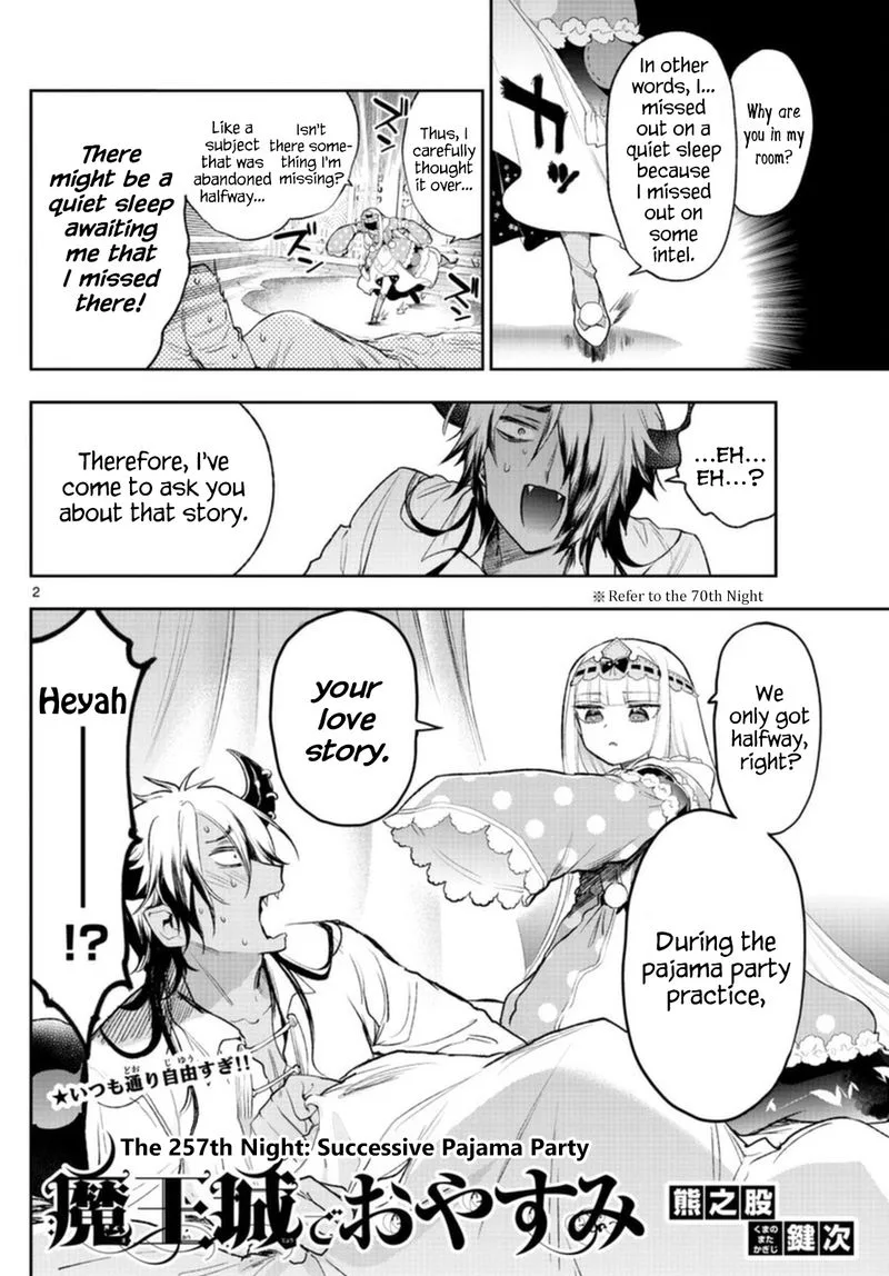 Maou-jou de Oyasumi Chapter 257 page 2