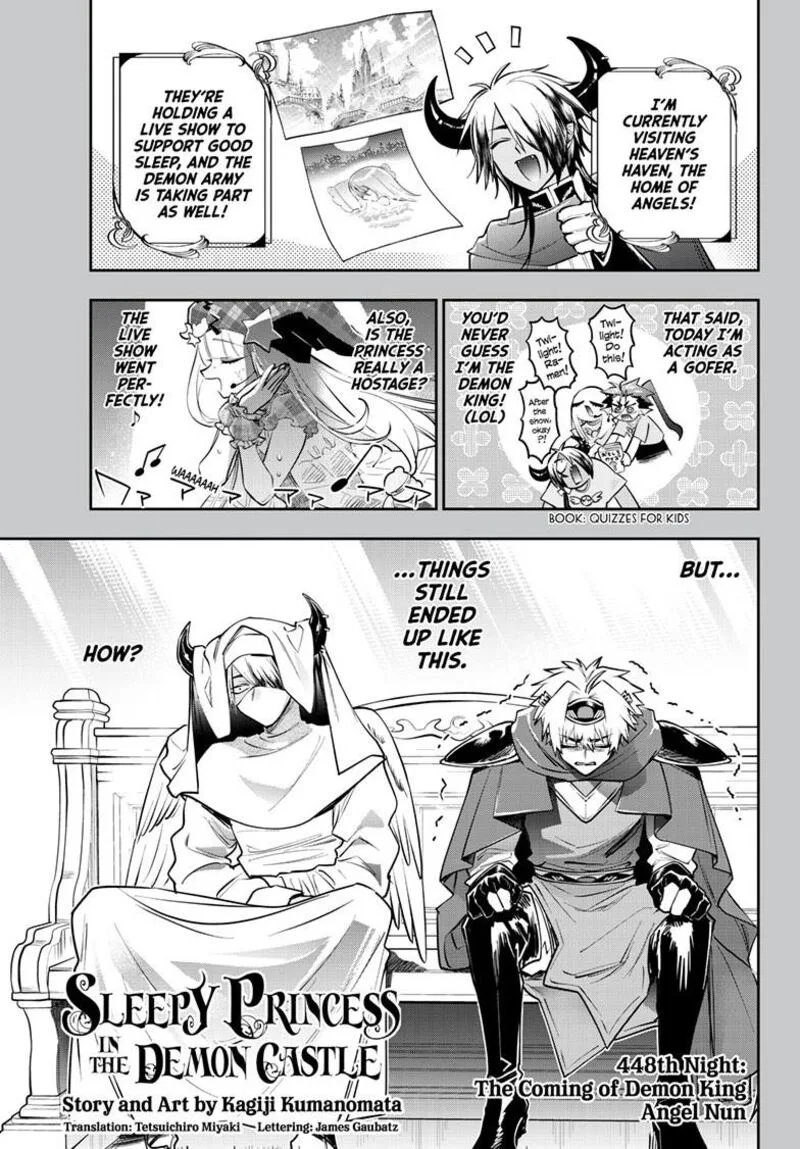 Maou-jou de Oyasumi Chapter 448 page 1