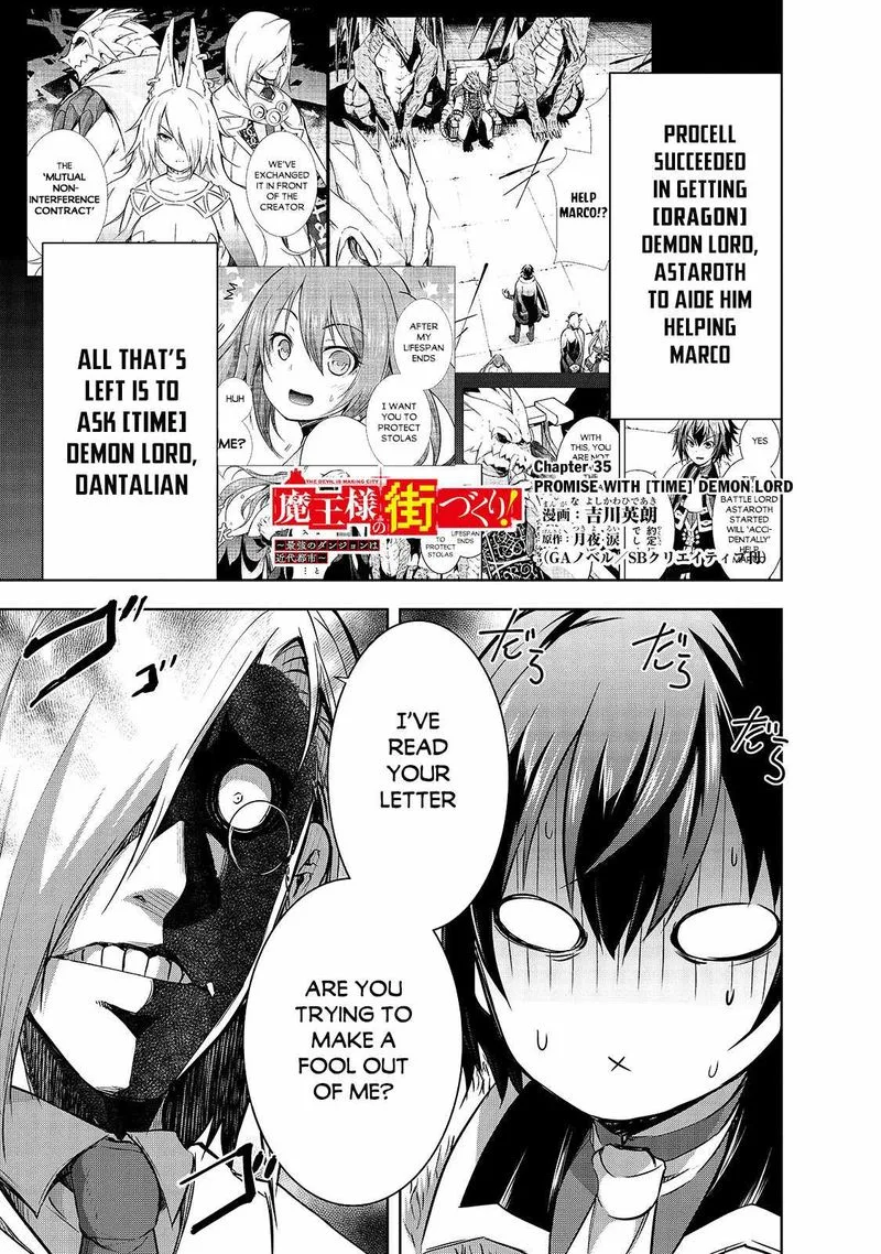 Maou-sama no Machizukuri! ~Saikyou no Danjon wa Kindai Toshi~ Chapter 35 page 1