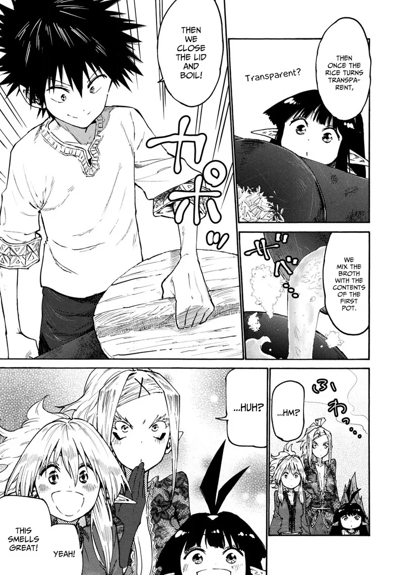Mazumeshi Elf to Yuuboku-gurashi Chapter 36 page 13