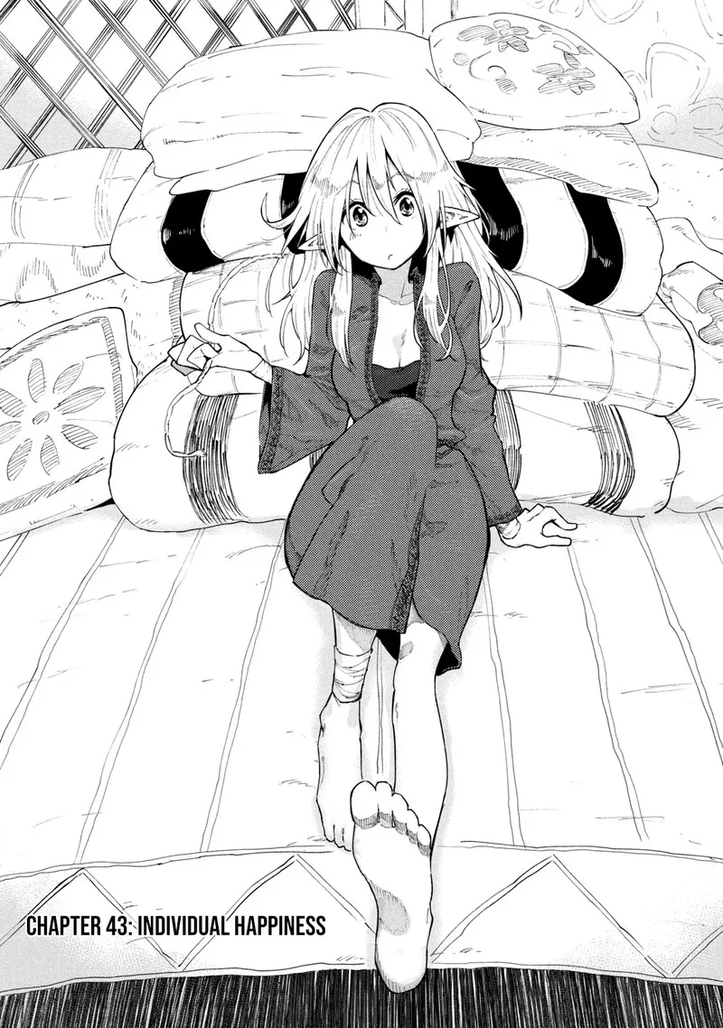 Mazumeshi Elf to Yuuboku-gurashi Chapter 43 page 1