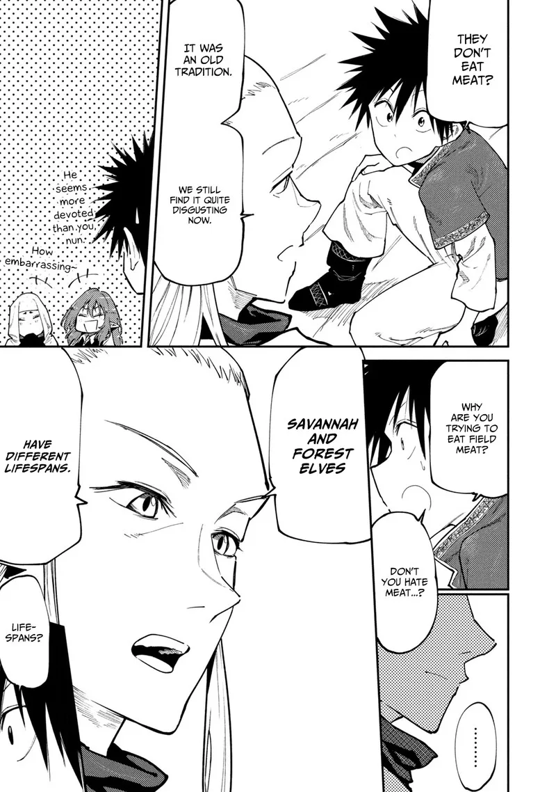 Mazumeshi Elf to Yuuboku-gurashi Chapter 45 page 13