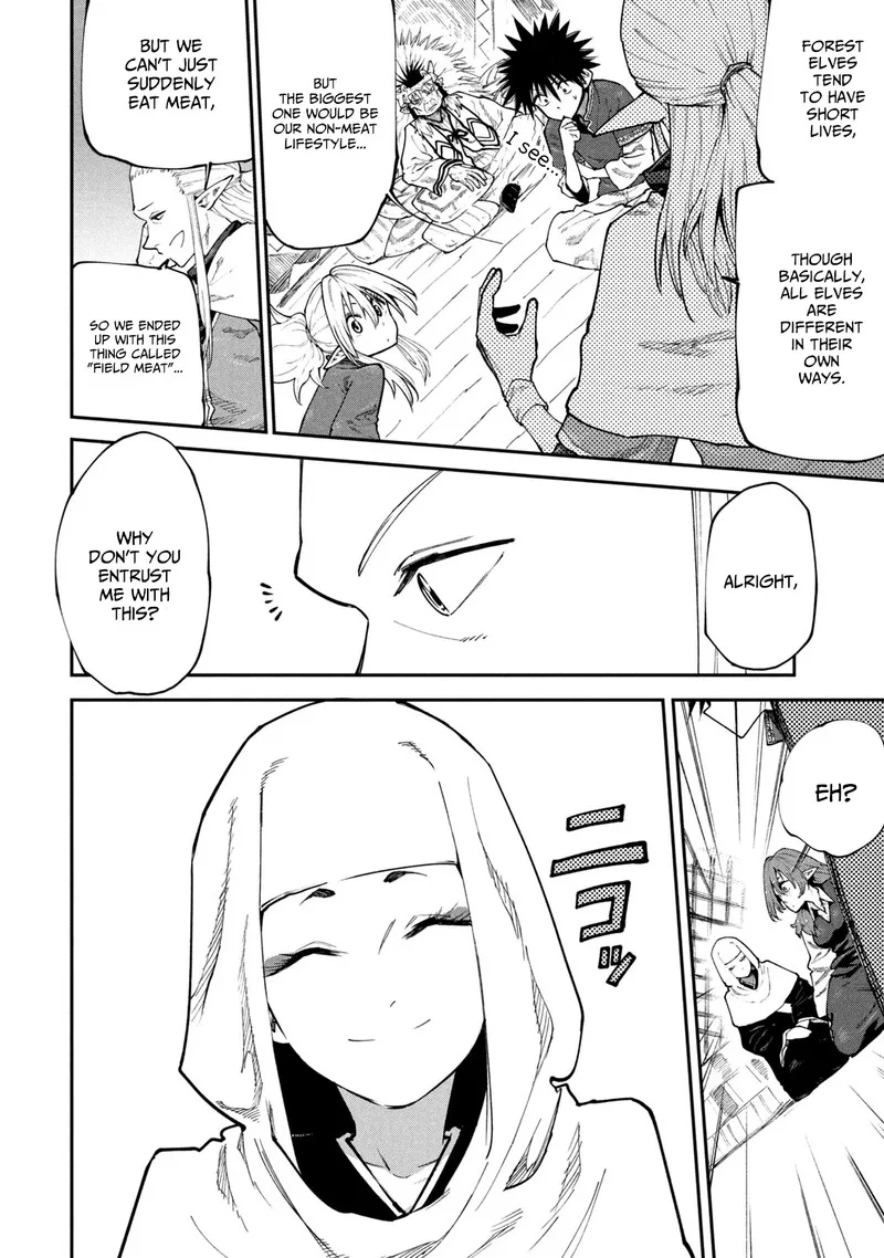 Mazumeshi Elf to Yuuboku-gurashi Chapter 45 page 14