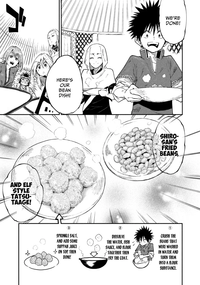 Mazumeshi Elf to Yuuboku-gurashi Chapter 45 page 17