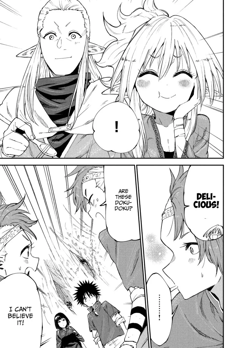 Mazumeshi Elf to Yuuboku-gurashi Chapter 48 page 23
