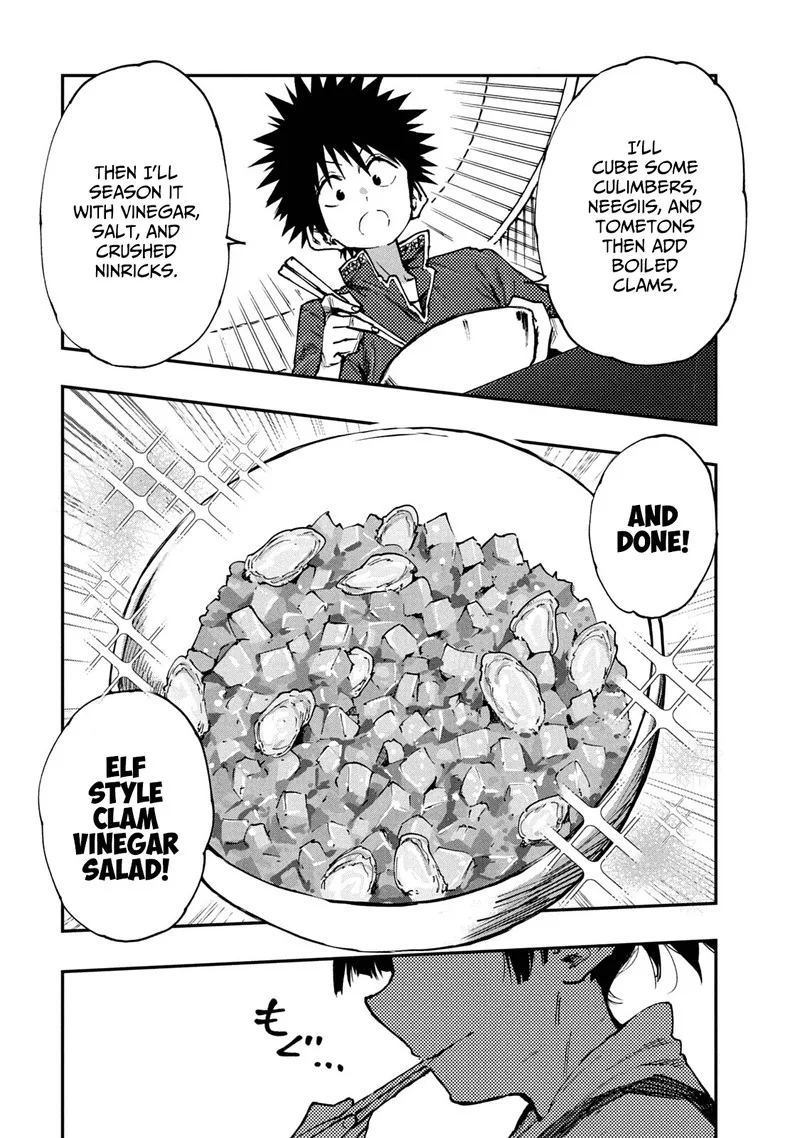 Mazumeshi Elf to Yuuboku-gurashi Chapter 56 page 16