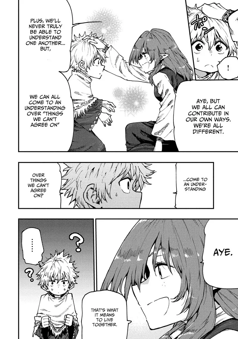Mazumeshi Elf to Yuuboku-gurashi Chapter 57 page 14