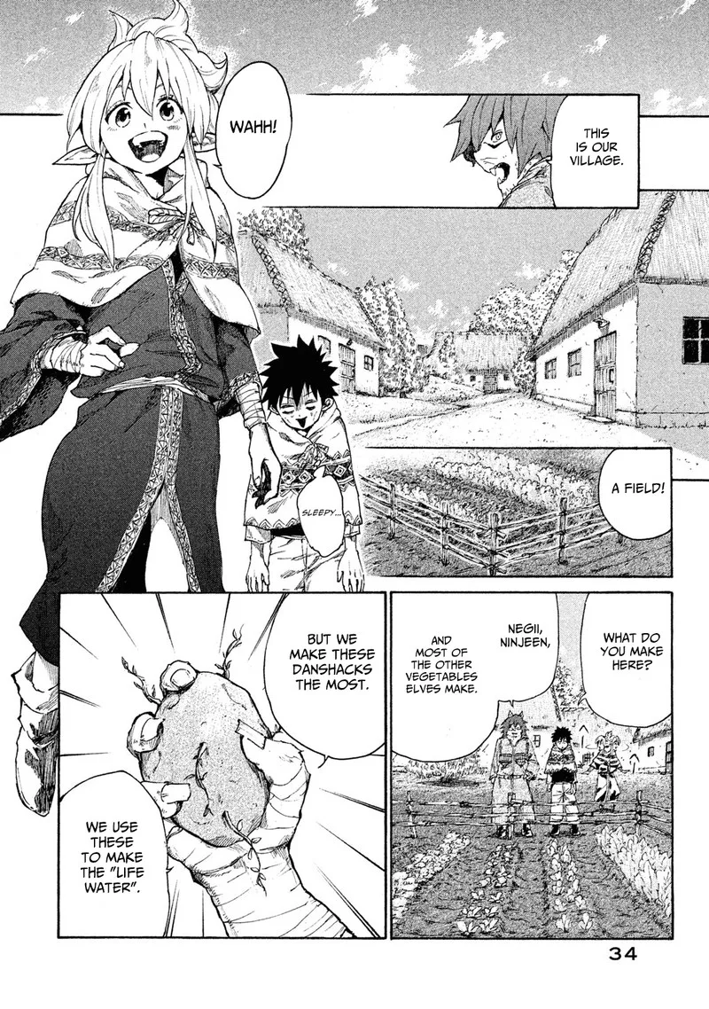 Mazumeshi Elf to Yuuboku-gurashi Chapter 6 page 36