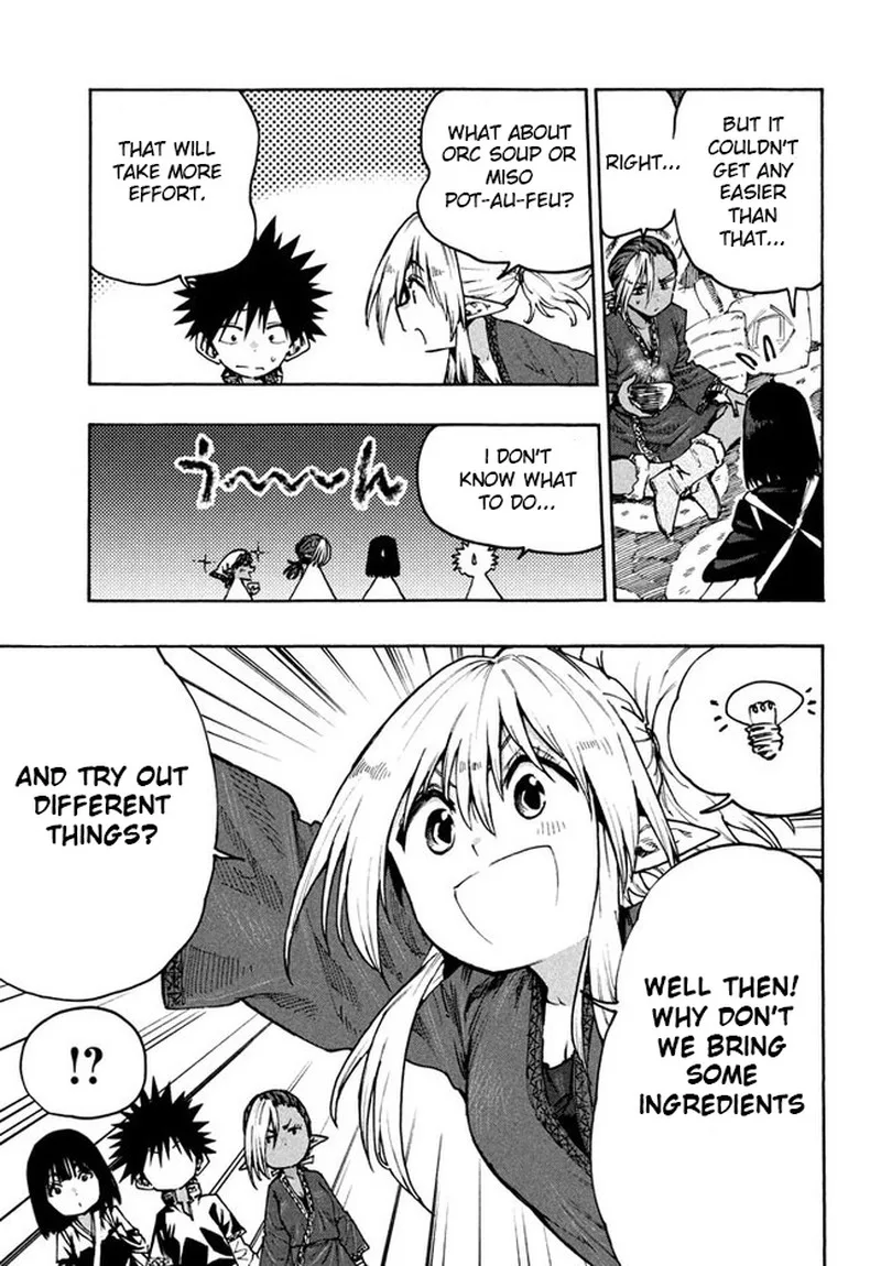 Mazumeshi Elf to Yuuboku-gurashi Chapter 70 page 17