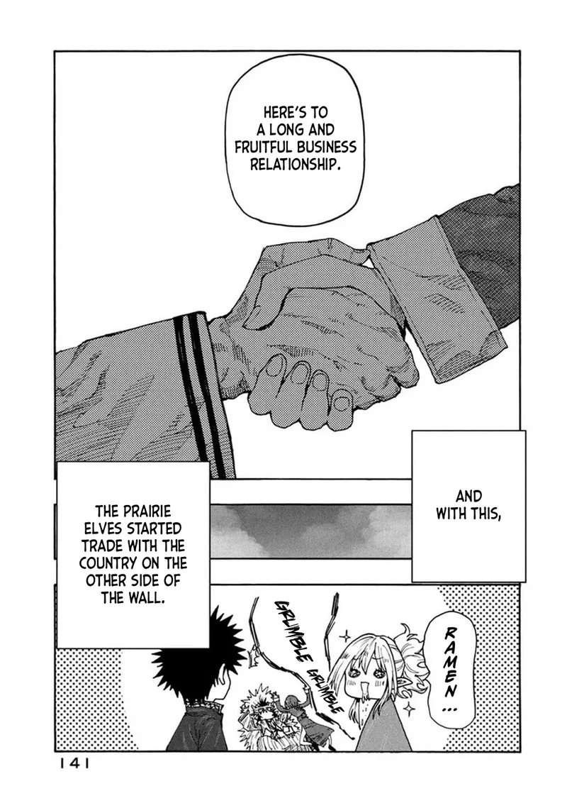 Mazumeshi Elf to Yuuboku-gurashi Chapter 74 page 26