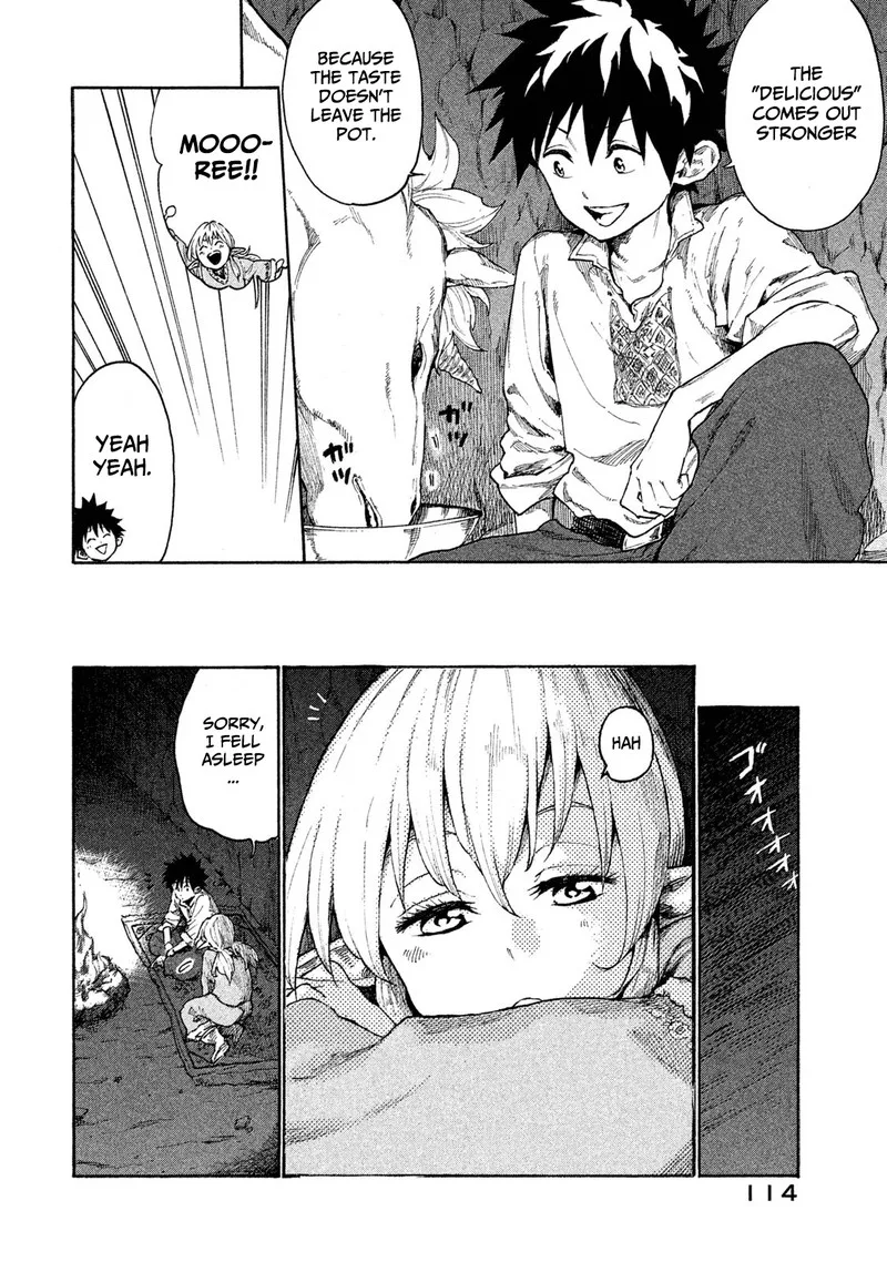 Mazumeshi Elf to Yuuboku-gurashi Chapter 9 page 14