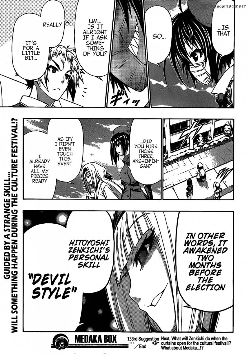 Medaka Box Chapter 133 page 19