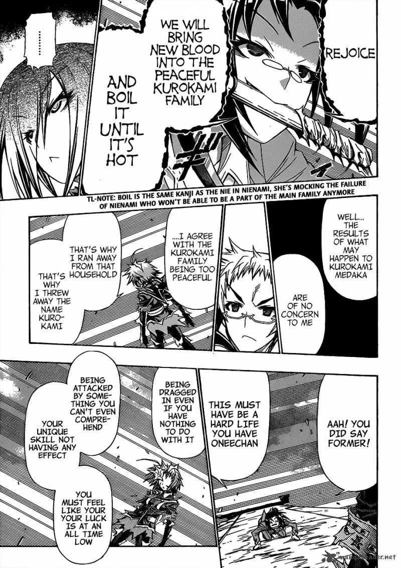 Medaka Box Chapter 147 page 12