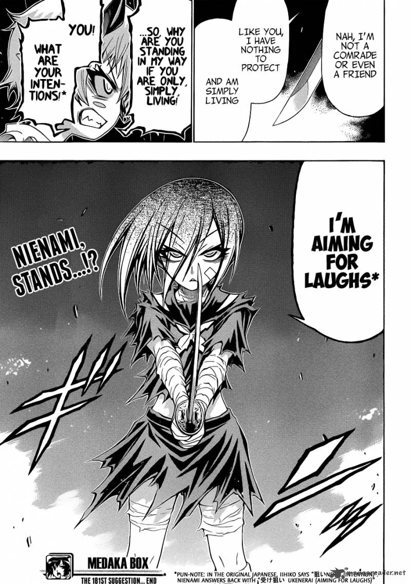 Medaka Box Chapter 181 page 20