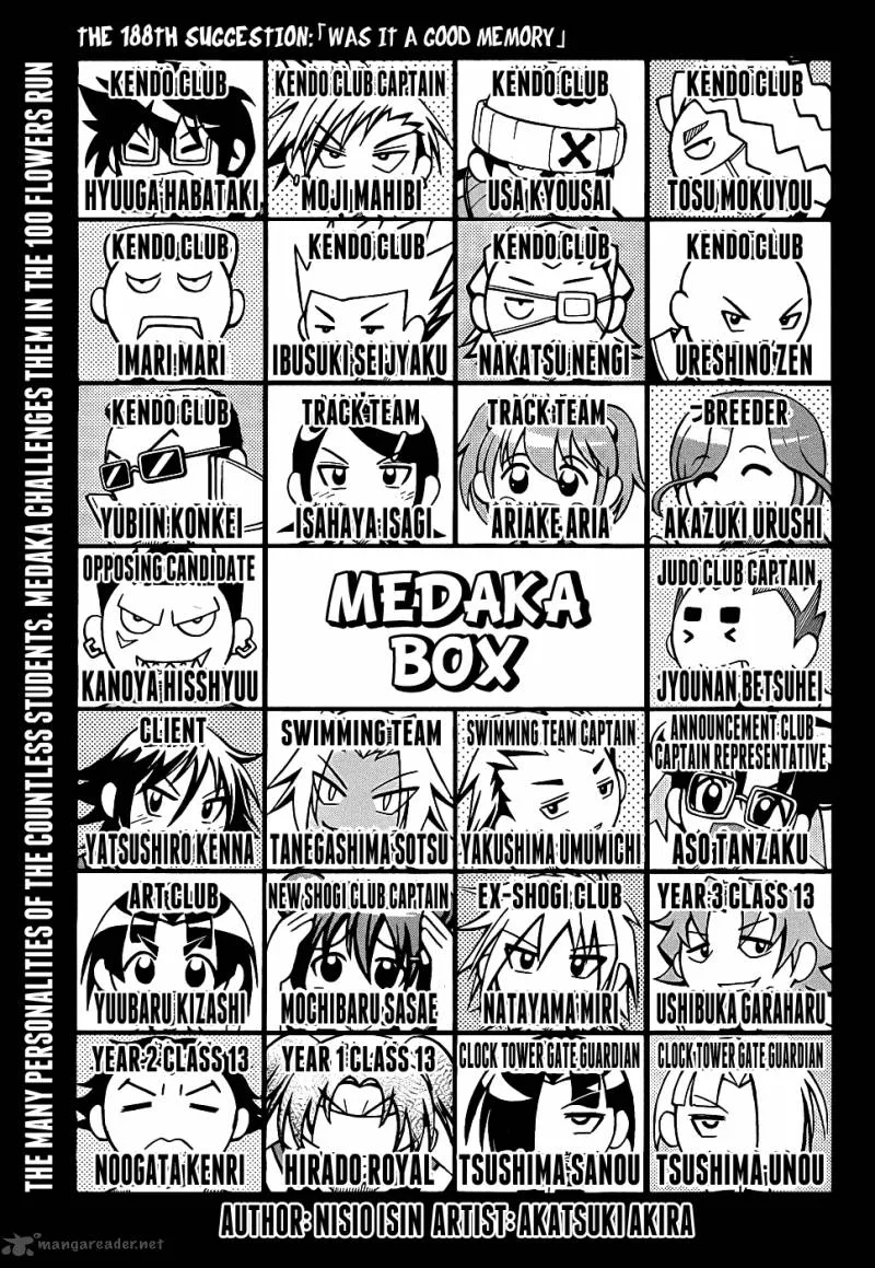 Medaka Box Chapter 188 page 3