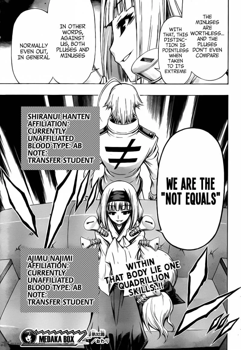 Medaka Box Chapter 92 page 19