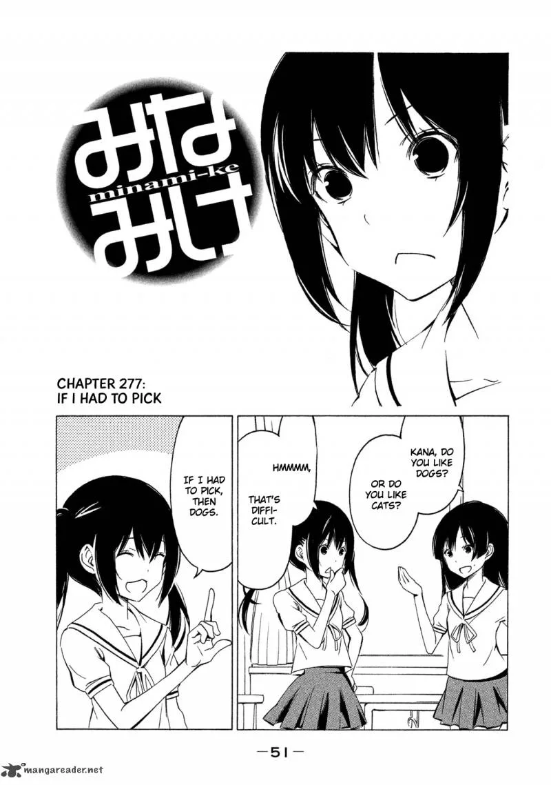 Minami-ke Chapter 277 page 1