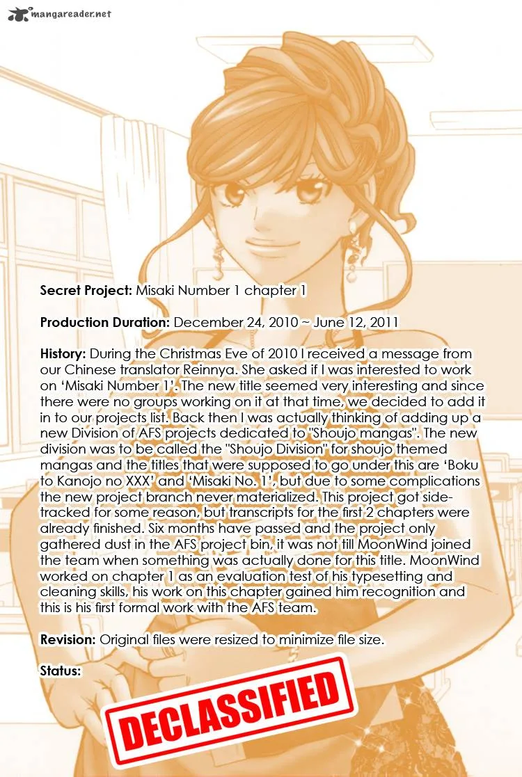 Misaki Number One!! Chapter 1 page 1