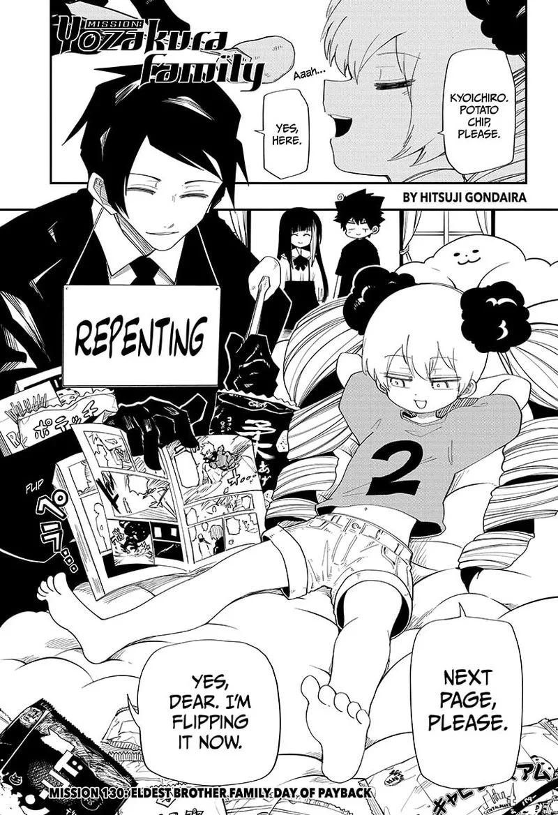 Mission: Yozakura Family Chapter 130 page 1