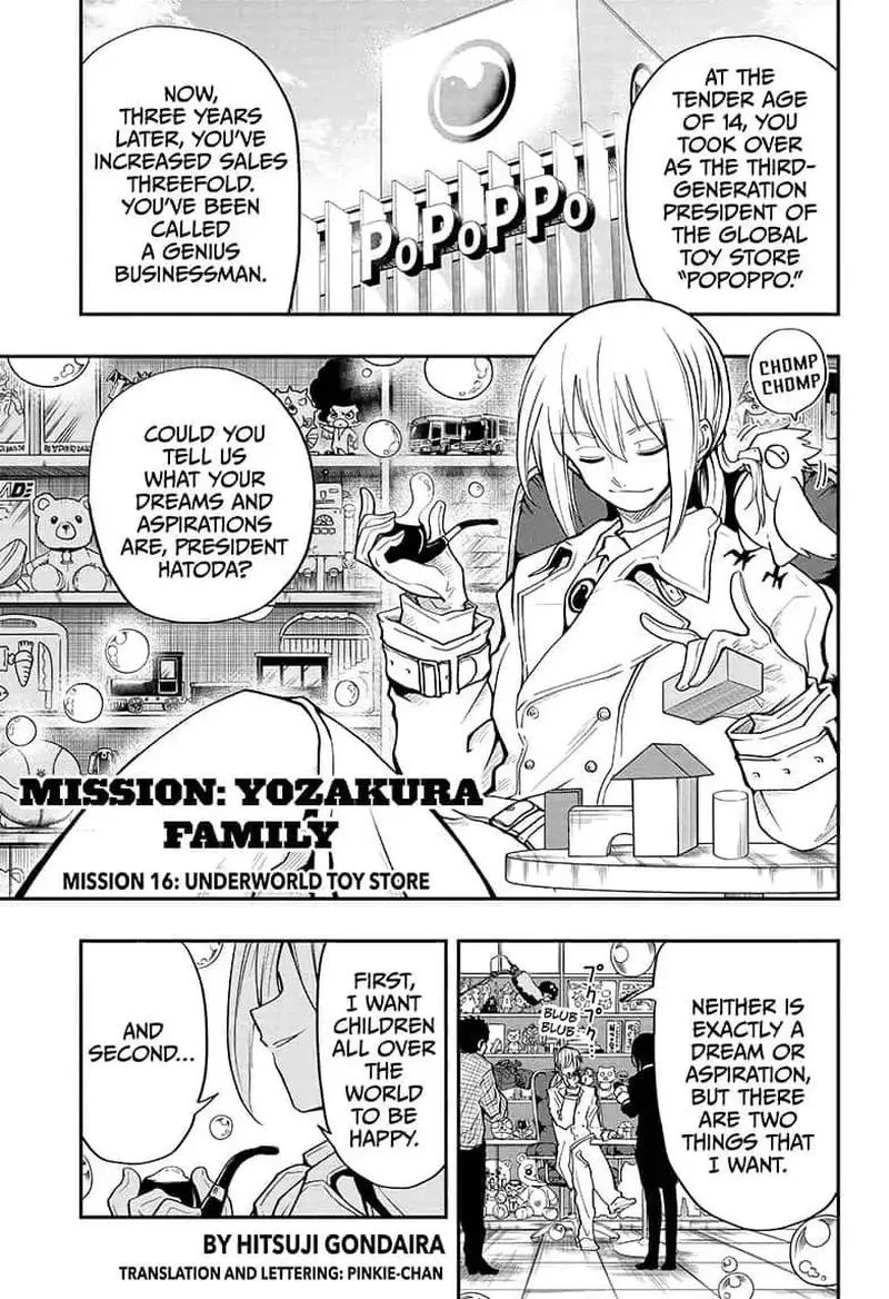 Mission: Yozakura Family Chapter 16 page 1