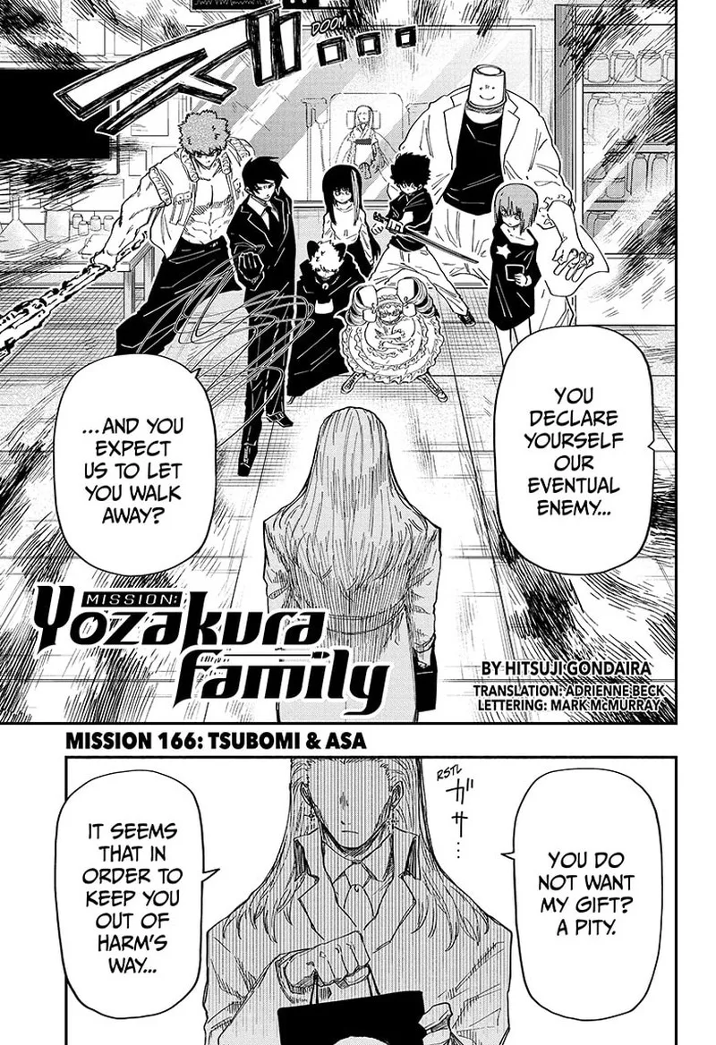 Mission: Yozakura Family Chapter 166 page 1