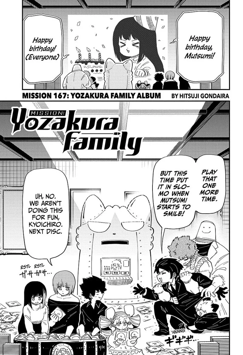 Mission: Yozakura Family Chapter 167 page 1