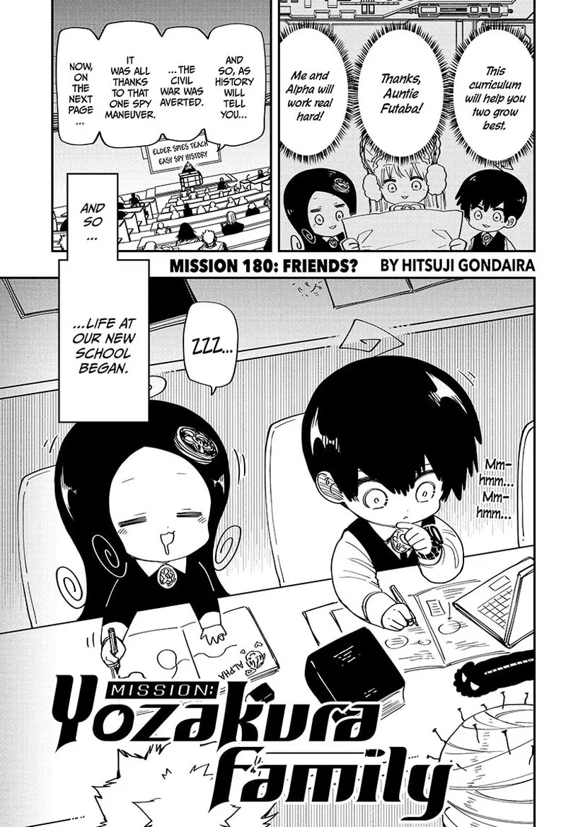 Mission: Yozakura Family Chapter 180 page 1