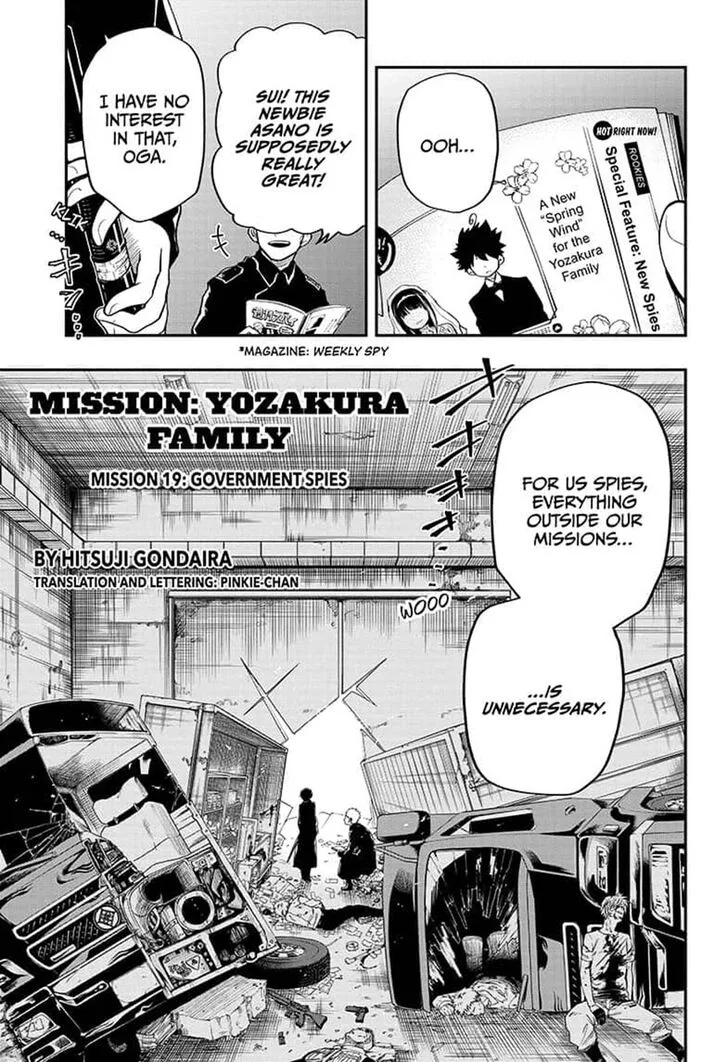 Mission: Yozakura Family Chapter 19 page 1