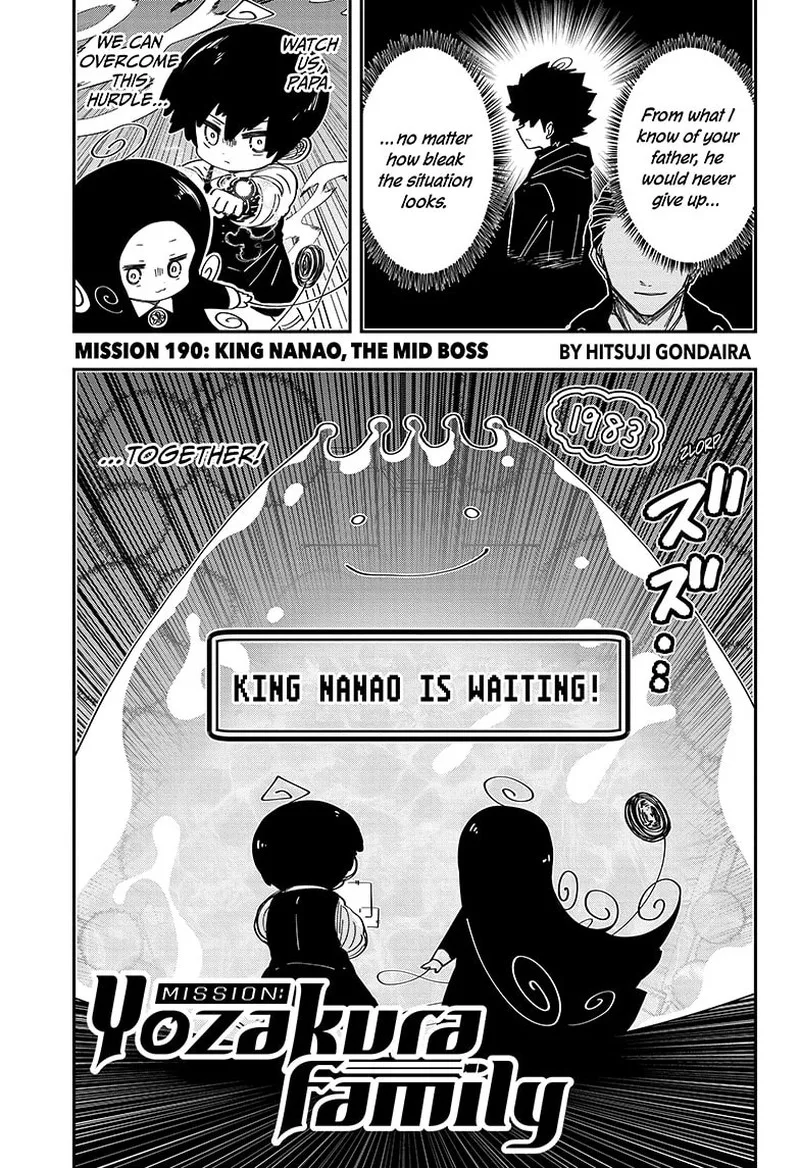 Mission: Yozakura Family Chapter 190 page 1