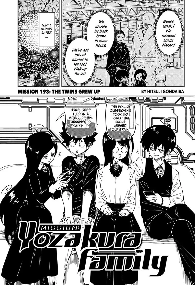Mission: Yozakura Family Chapter 193 page 1