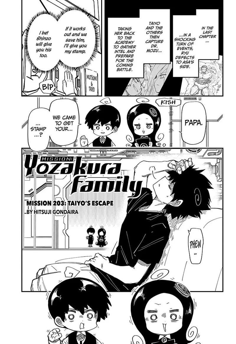 Mission: Yozakura Family Chapter 203 page 1