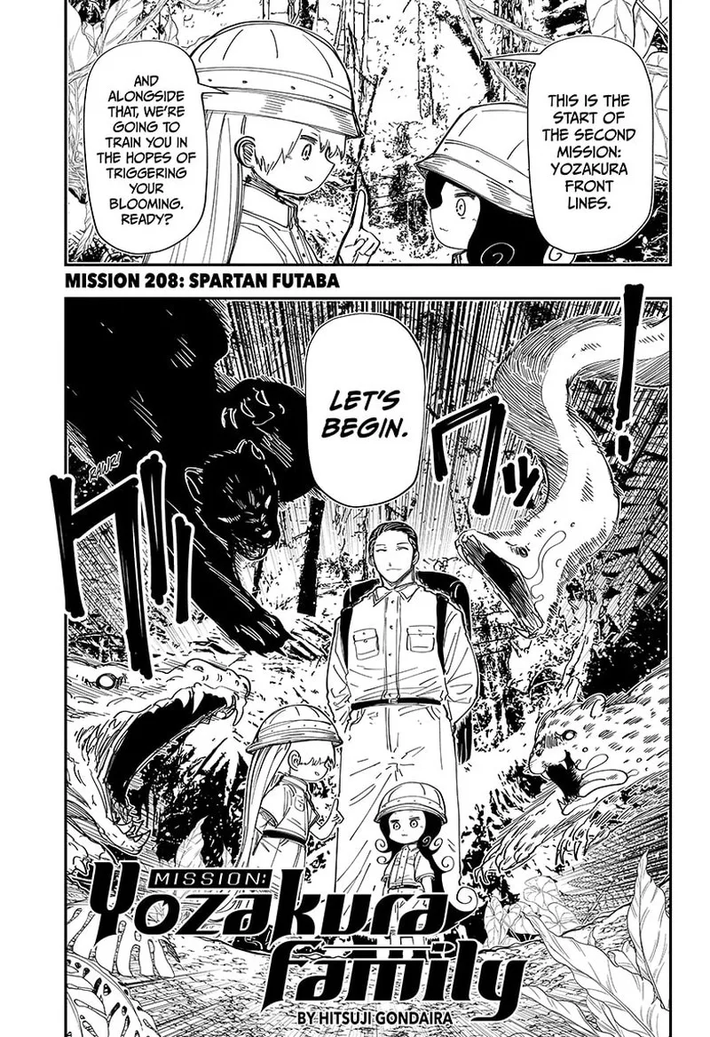 Mission: Yozakura Family Chapter 208 page 1
