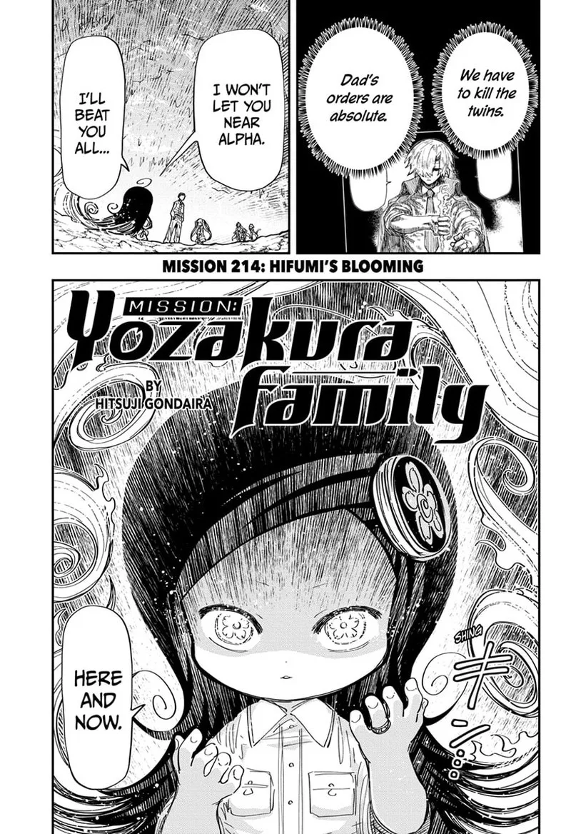 Mission: Yozakura Family Chapter 214 page 1