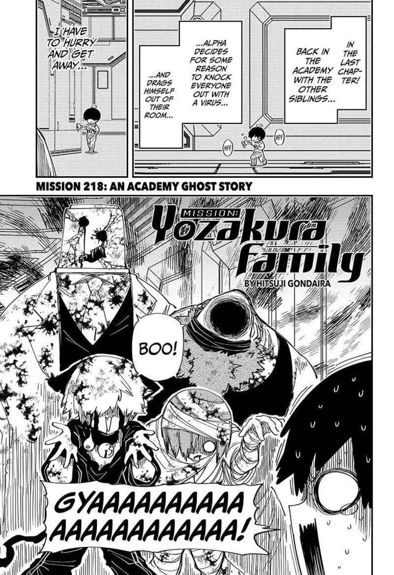 Mission: Yozakura Family Chapter 218 page 1