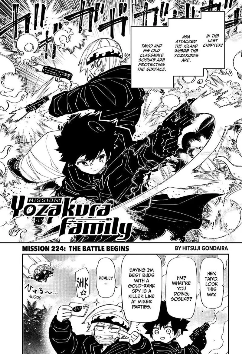 Mission: Yozakura Family Chapter 224 page 1