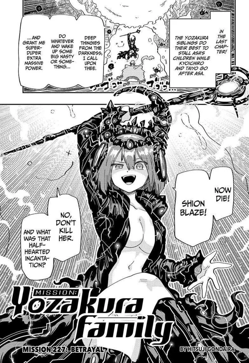 Mission: Yozakura Family Chapter 227 page 1