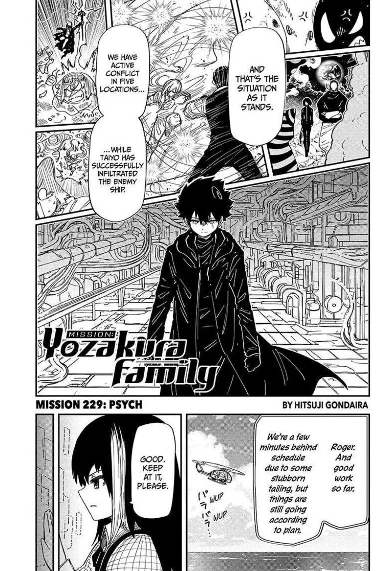 Mission: Yozakura Family Chapter 229 page 1