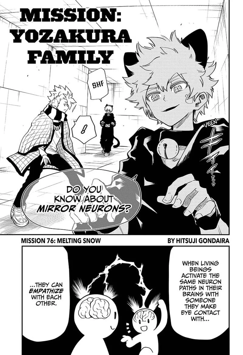 Mission: Yozakura Family Chapter 76 page 1