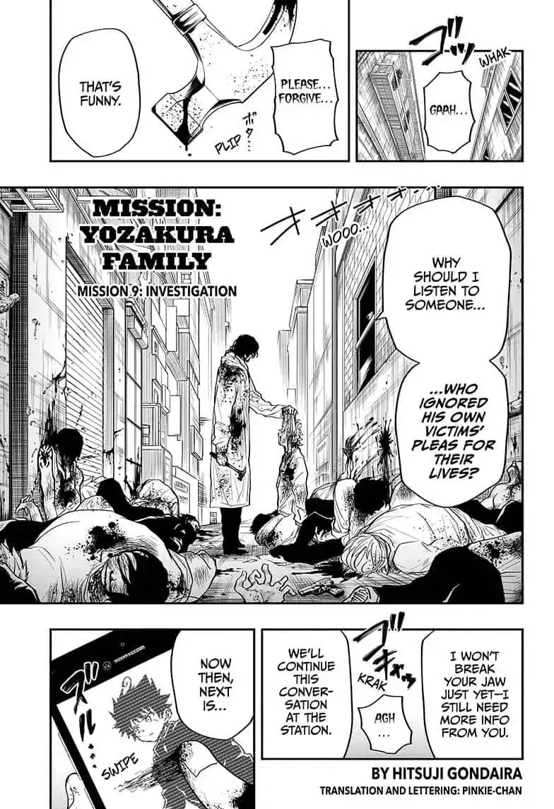 Mission: Yozakura Family Chapter 9 page 1