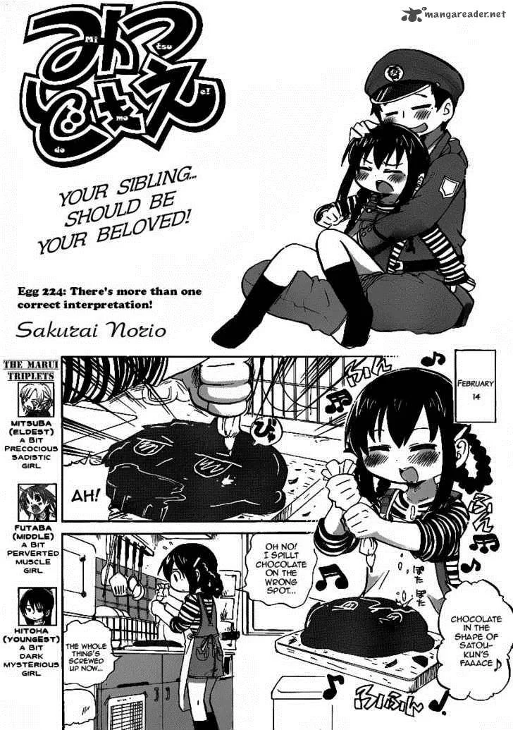 Mitsudomoe Chapter 224 page 1