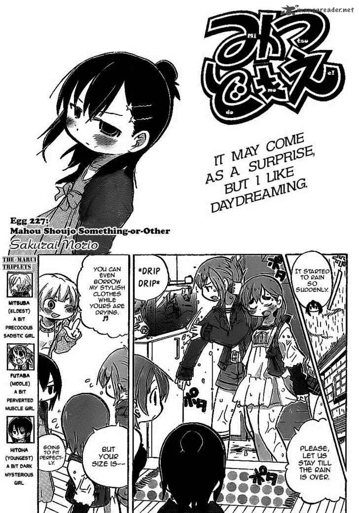Mitsudomoe Chapter 227 page 1