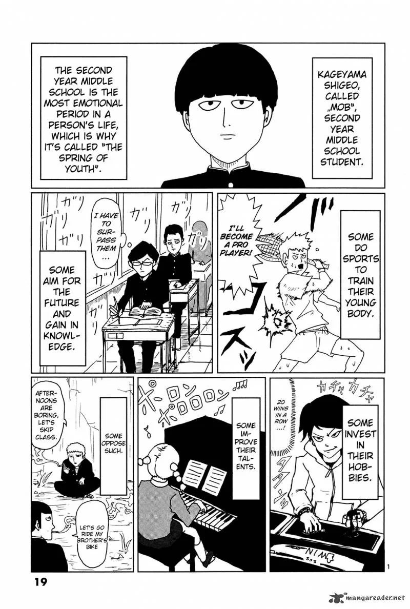 Mob Psycho 100 Chapter 2 page 1